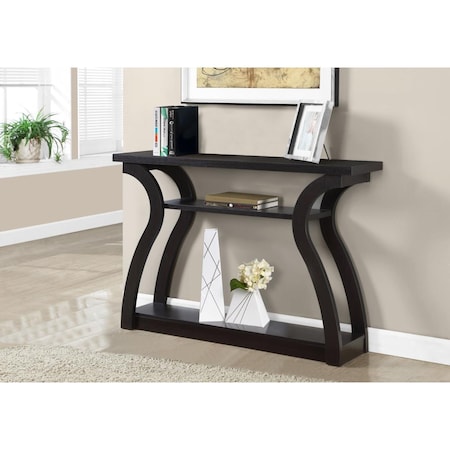 Gfancy Fixtures 47 in. Cappuccino Hall Console Accent Table GF2479151